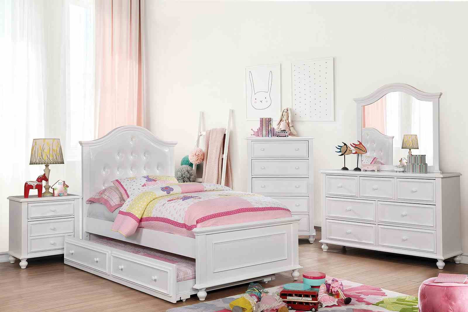 Olivia Twin Bed, White - Image 4