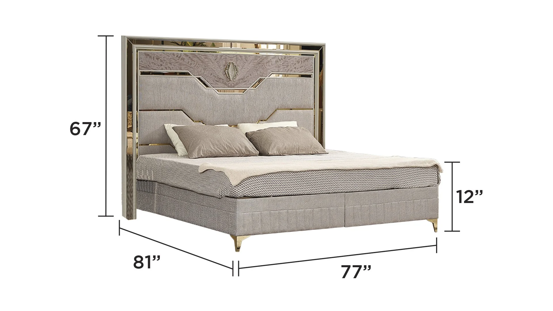 Omary king bed - Image 3