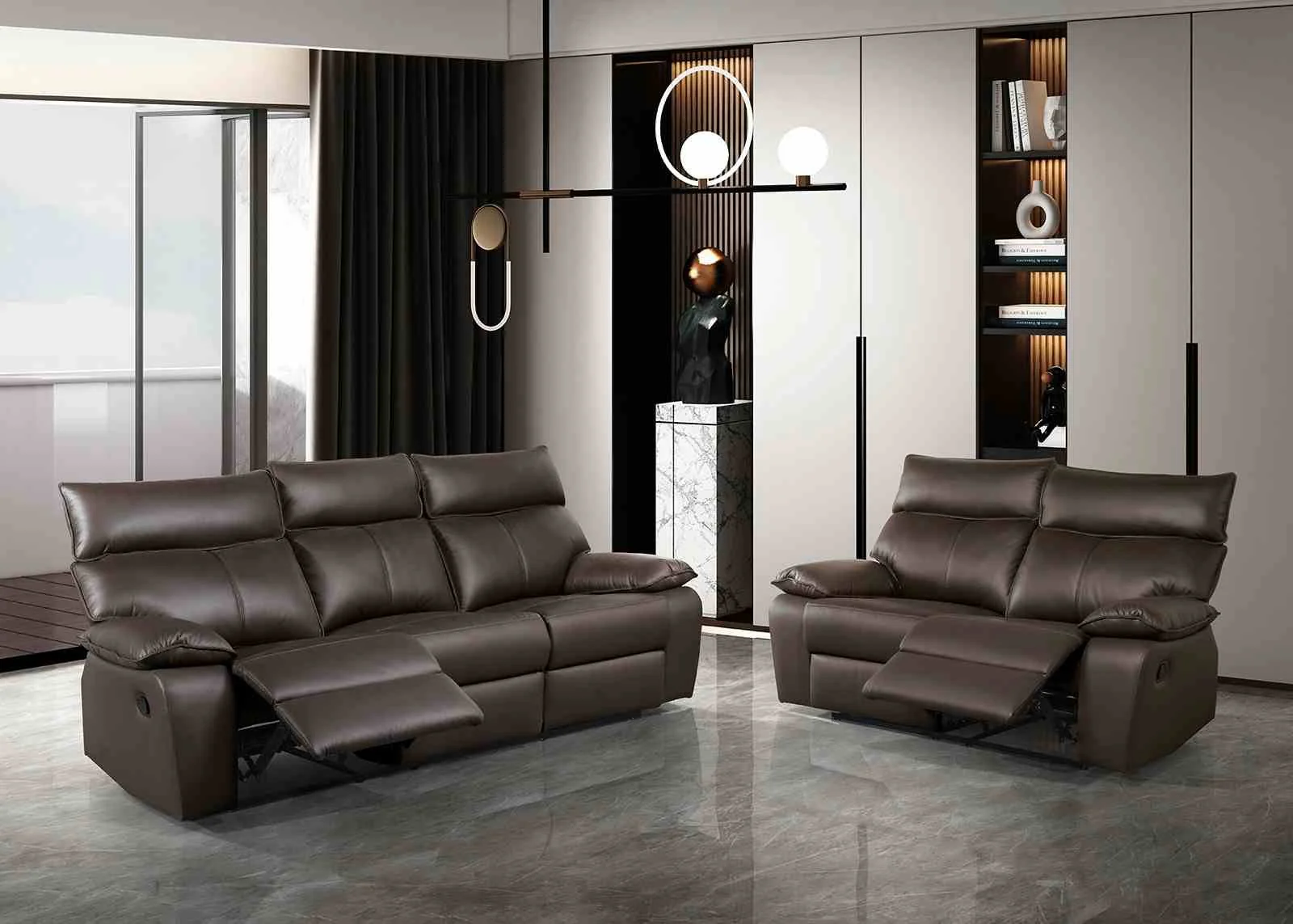 Onoria Sofa, Brown - Image 2