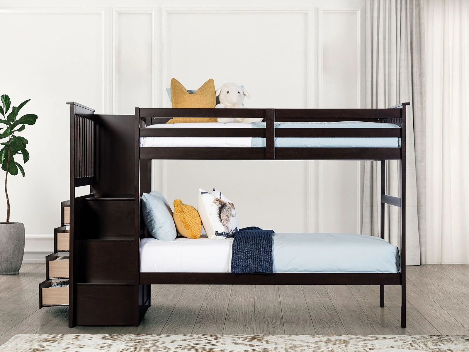 Ontario Twin/Twin Bunk Bed, Espresso - Image 2
