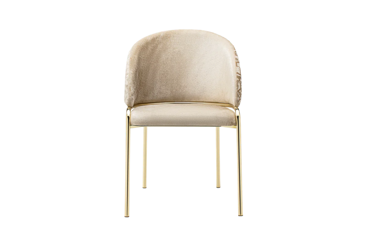 ONYX Gold Legs Beige - 2 Chairs Per Box - Image 6
