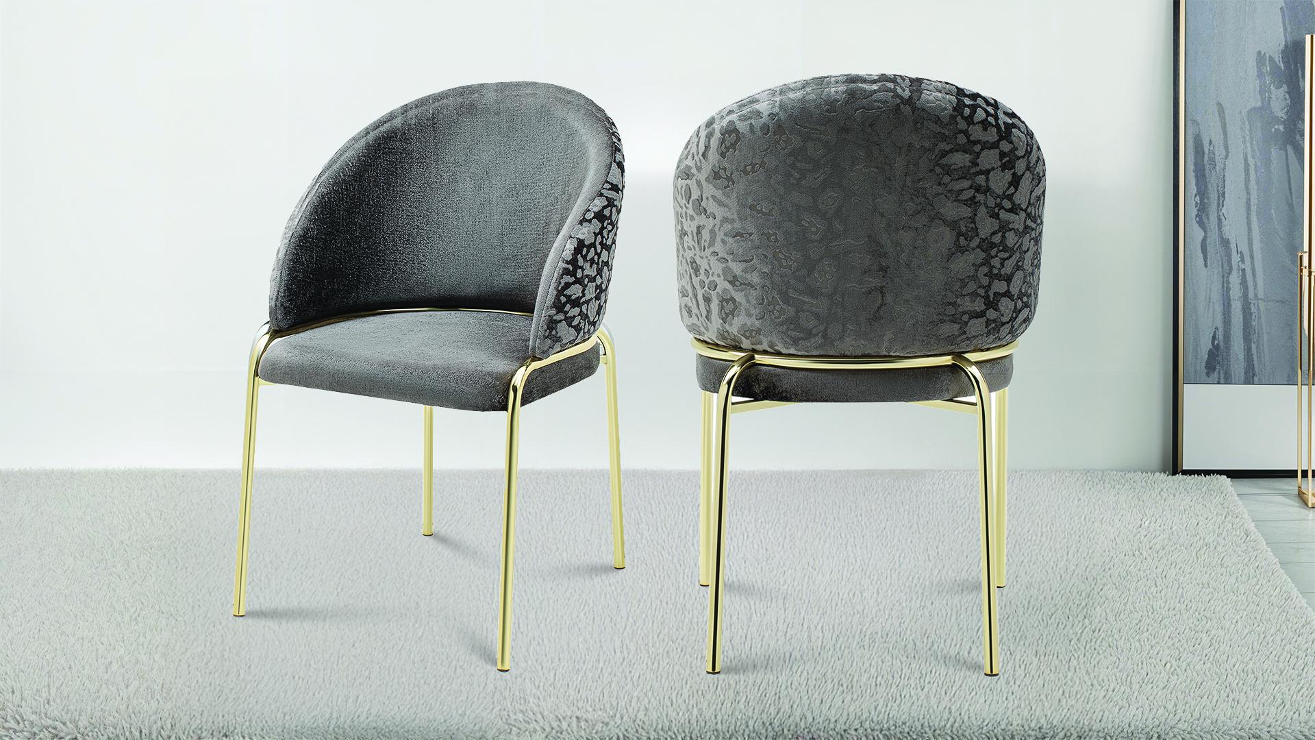 ONYX Gold Legs Dark Gray - 2 Chairs Per Box - Image 9