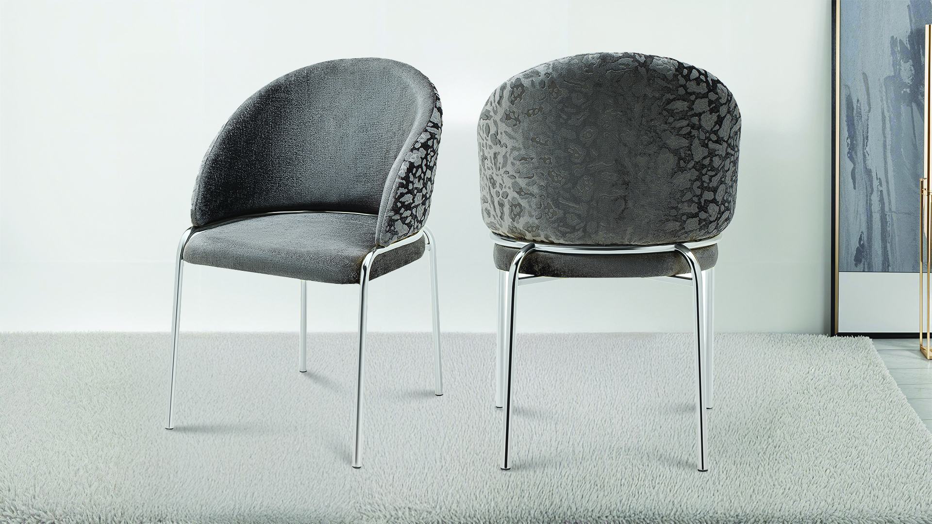 ONYX Steel Legs Light Gray - 2 Chairs Per Box - Image 9