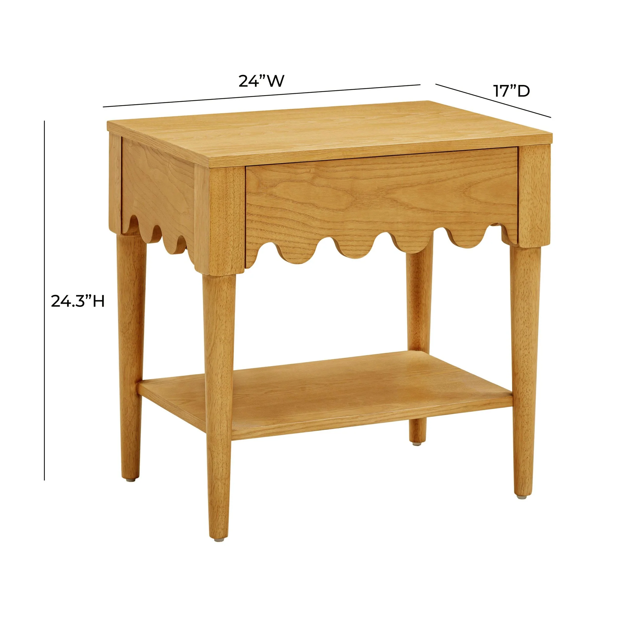 Oodle Natural Ash Nightstand - Image 7