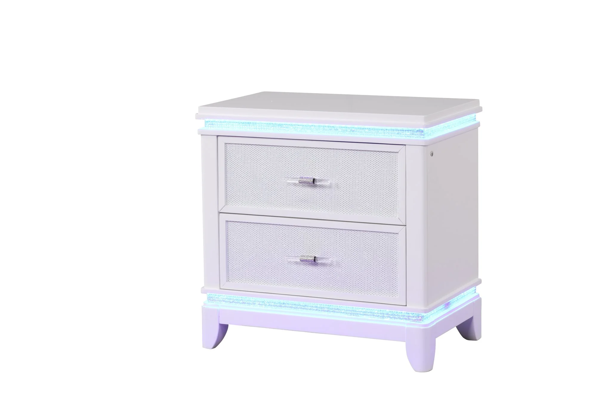 Opium Queen 5 Pc Bedroom Set Antique White - Image 14