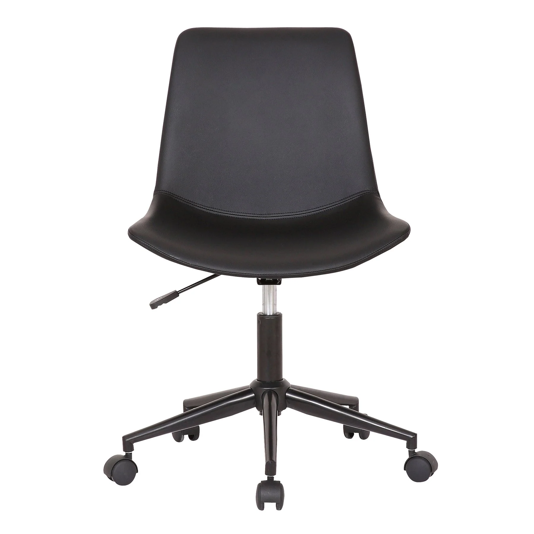 Optima Adjustable Black Faux Leather Task Chair - Image 2