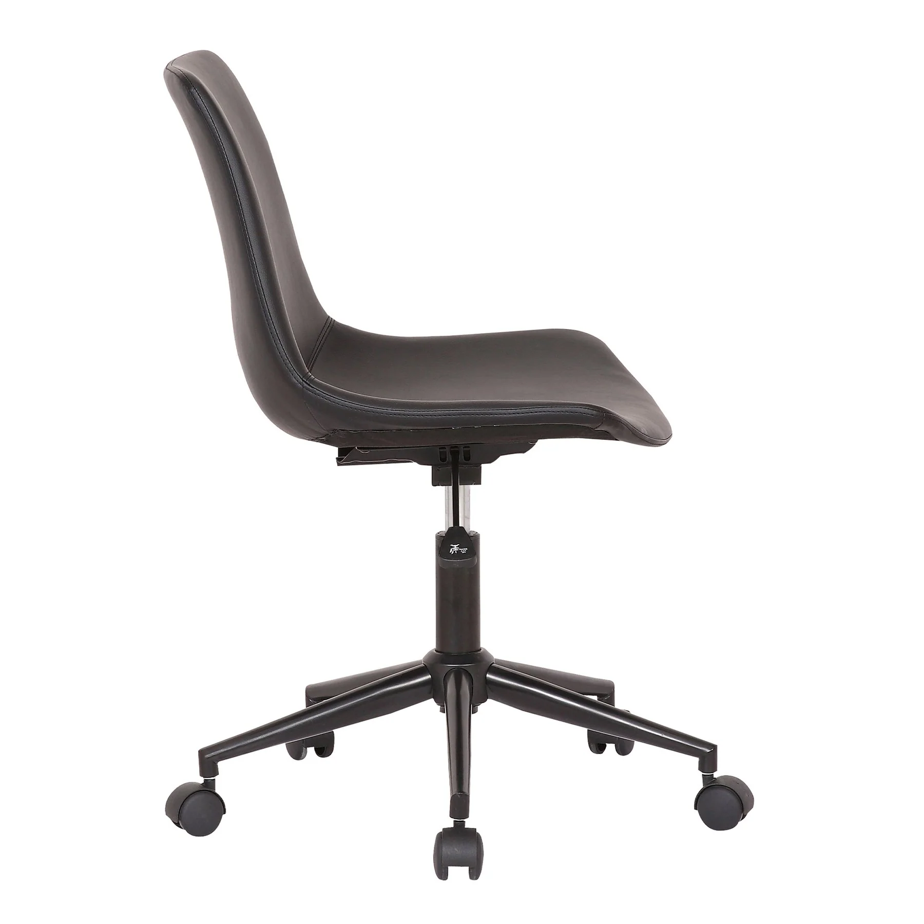 Optima Adjustable Black Faux Leather Task Chair - Image 3