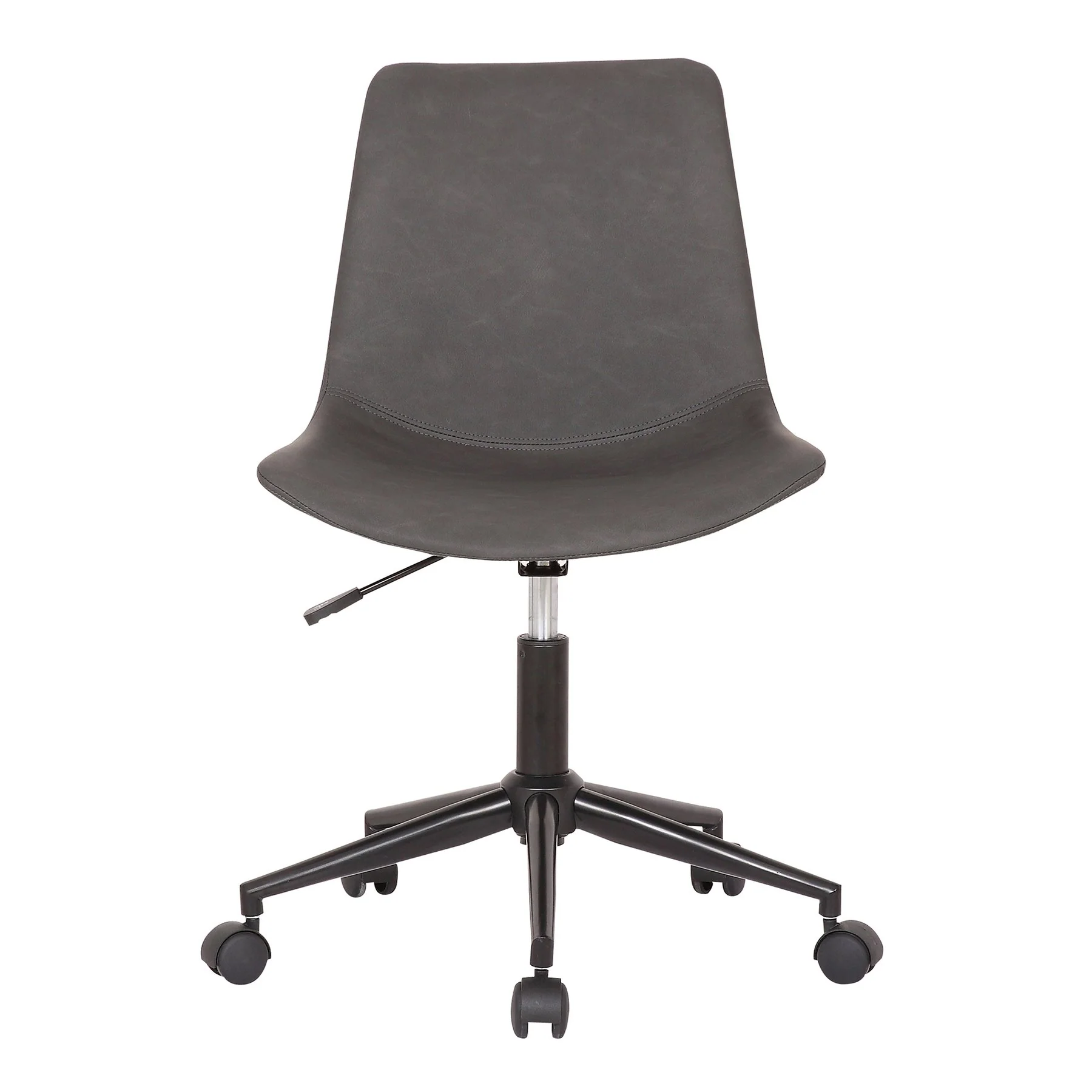 Optima Adjustable Gray Faux Leather Task Chair - Image 2