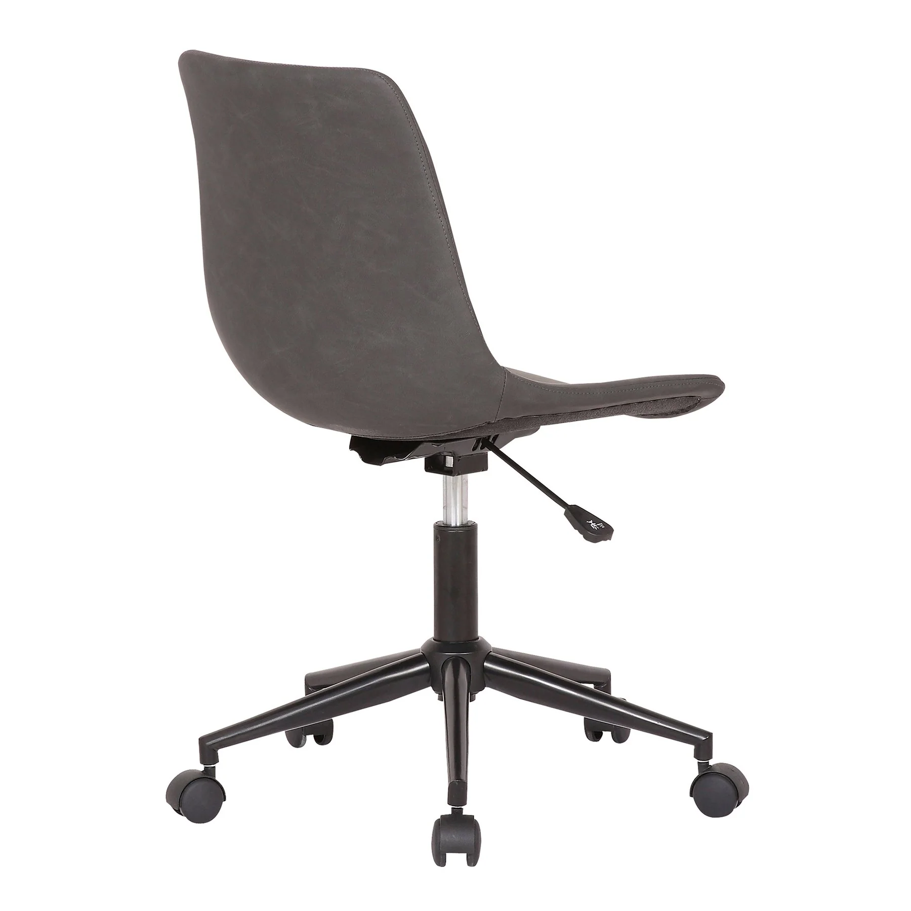 Optima Adjustable Gray Faux Leather Task Chair - Image 4