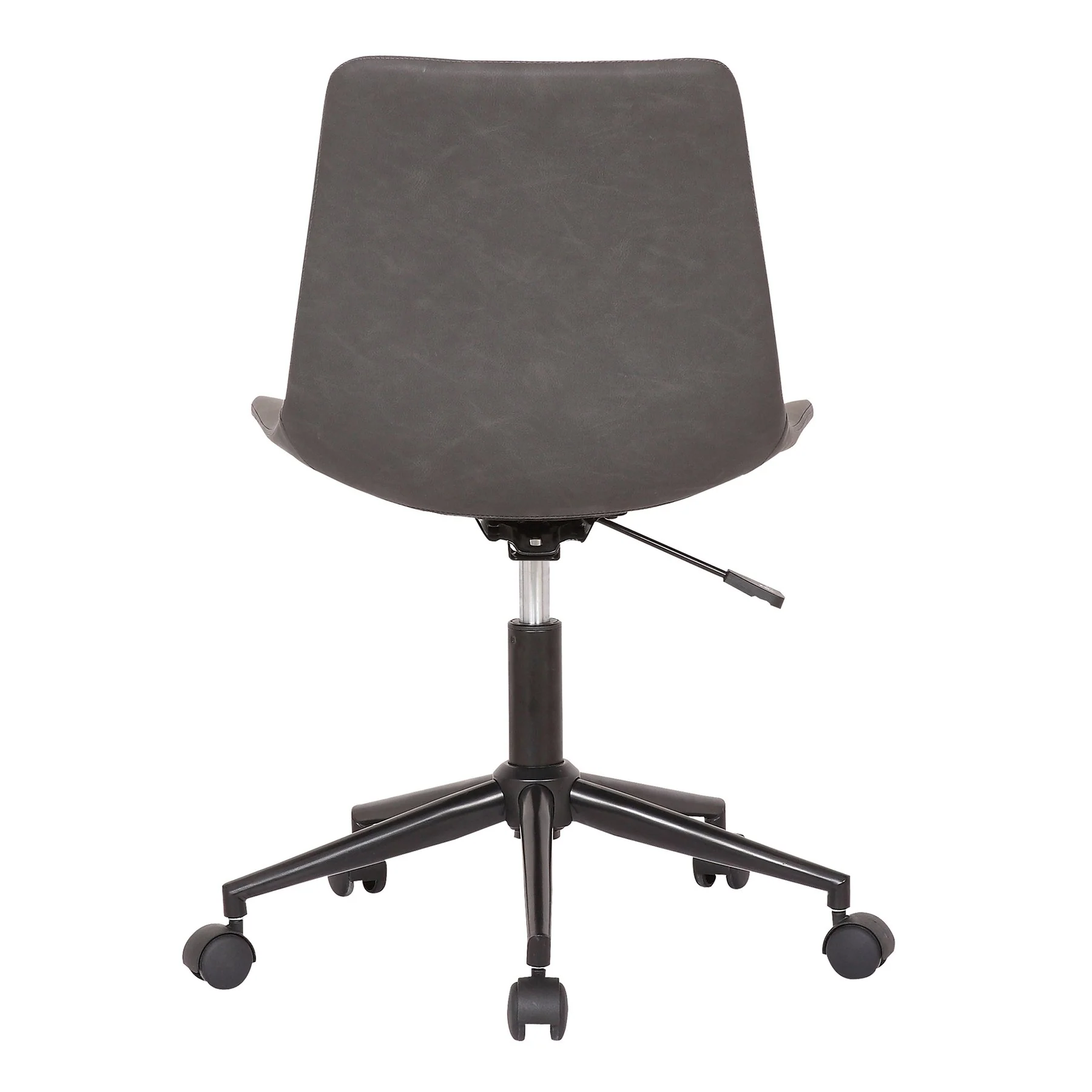 Optima Adjustable Gray Faux Leather Task Chair - Image 5
