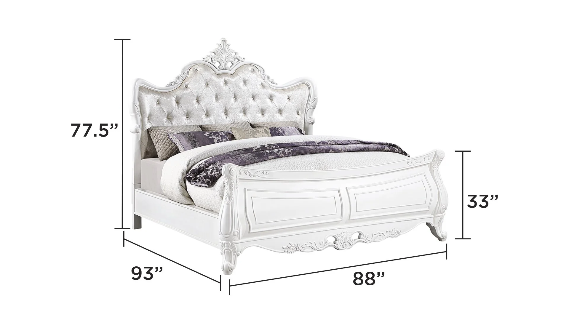 Opulence King 5PC Bedroom Set - Image 4
