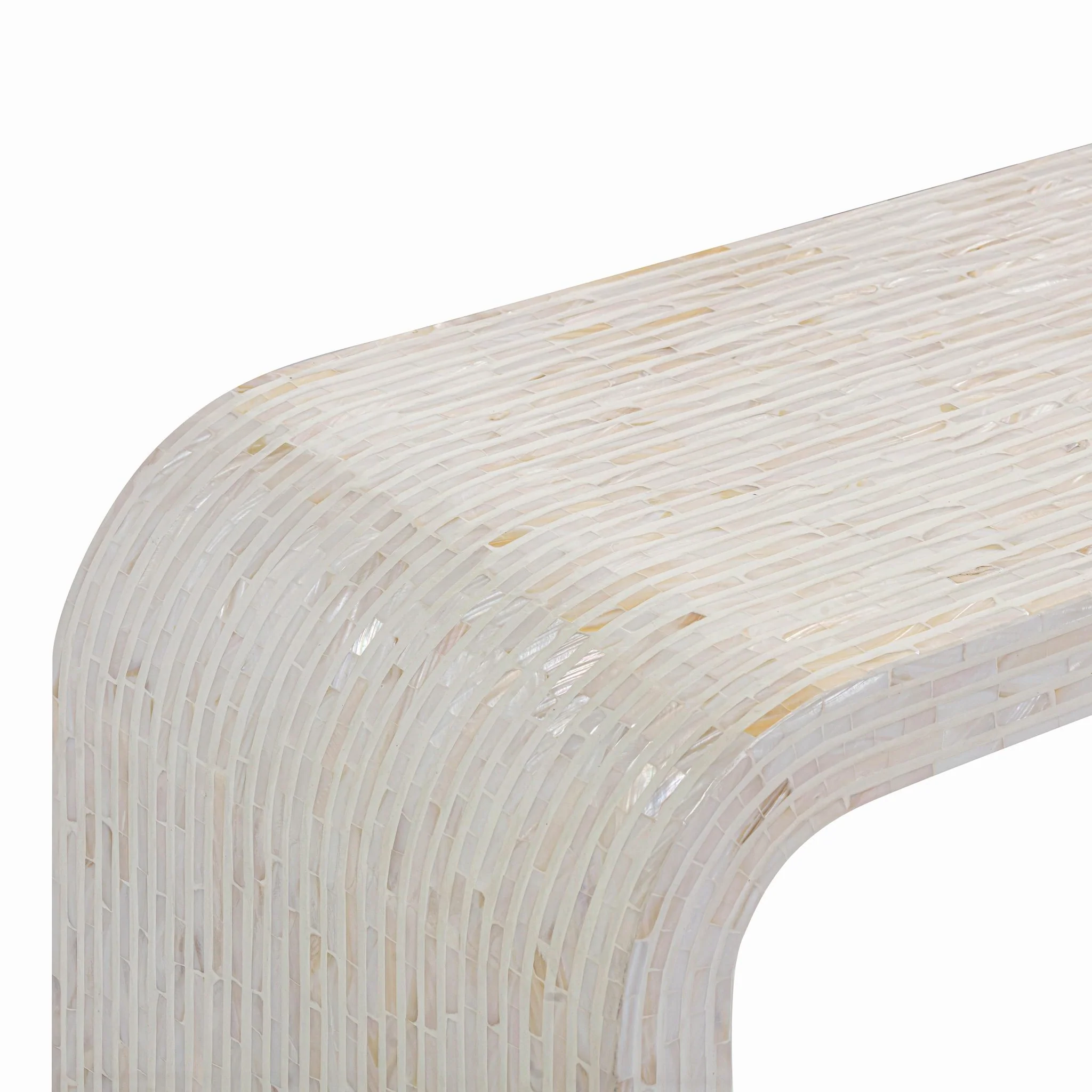 Opus Cream Capiz Shell Console Table - Image 5