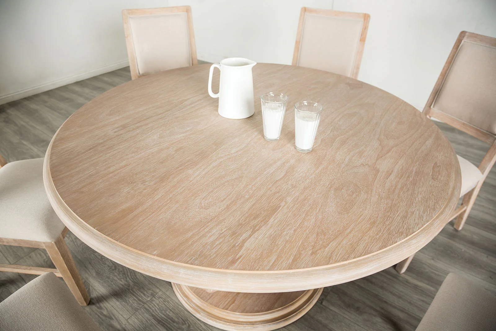 Orbetello 54" Round Dining Table, Distressed Natural - Image 3