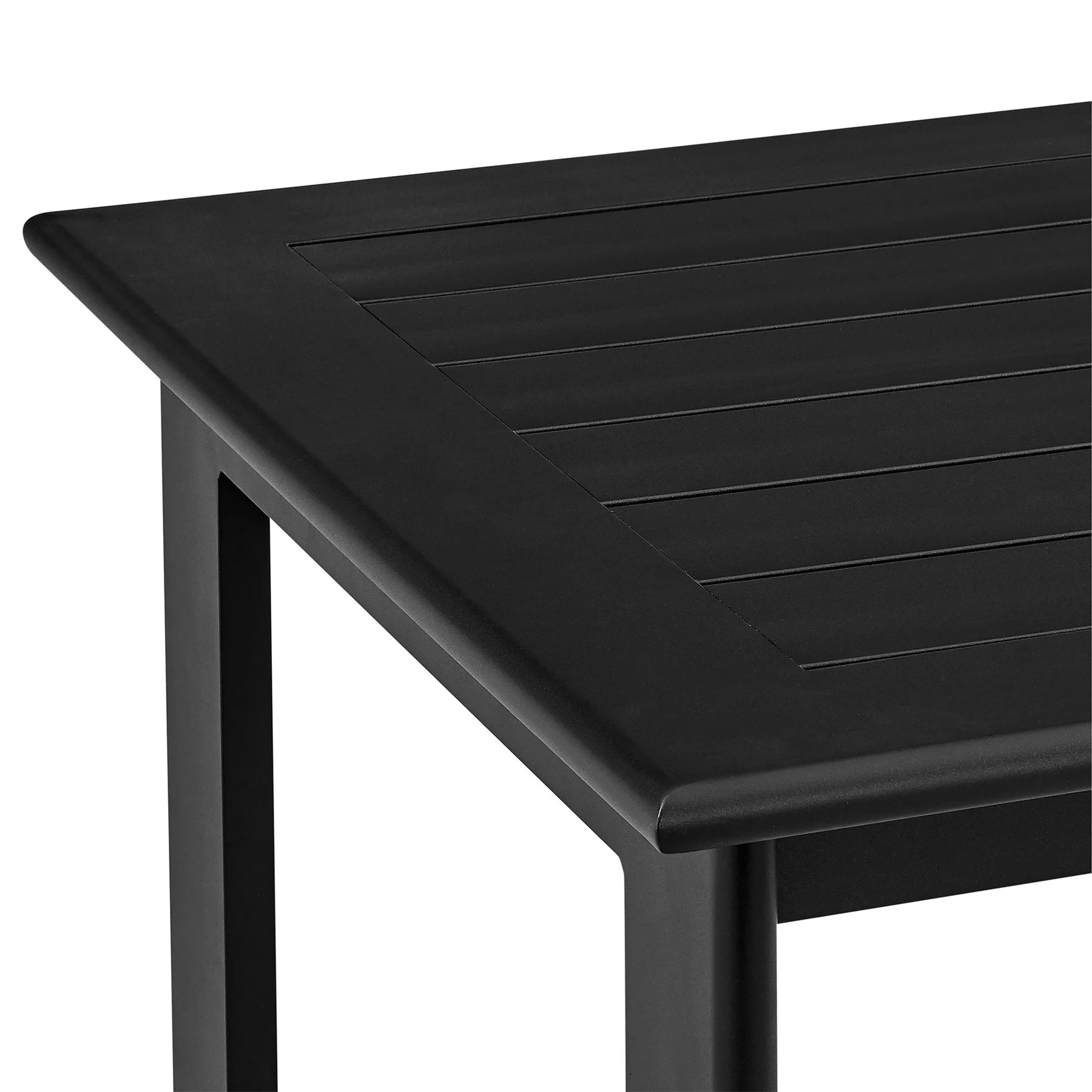 Orlando Outdoor Patio 5-Piece Bar Table Set in Aluminum with Gray Cushions - Image 7