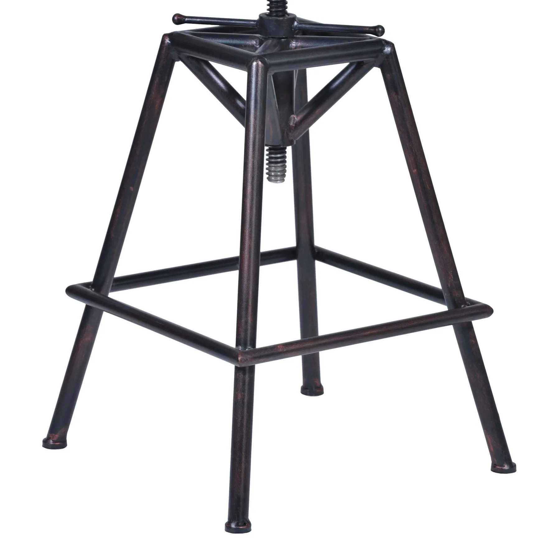 Osbourne Adjustable Barstool in Industrial Copper Metal finish - Image 4