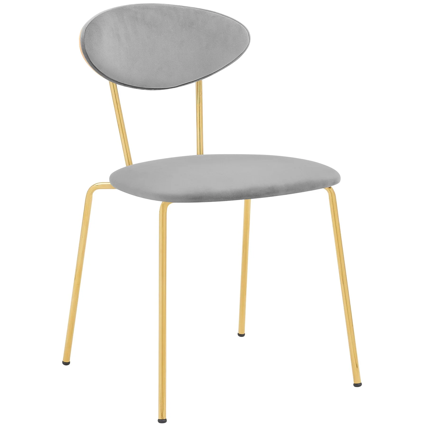 Oshen 26" Blue Faux Leather and Metal Counter Height Bar Stool - Image 4