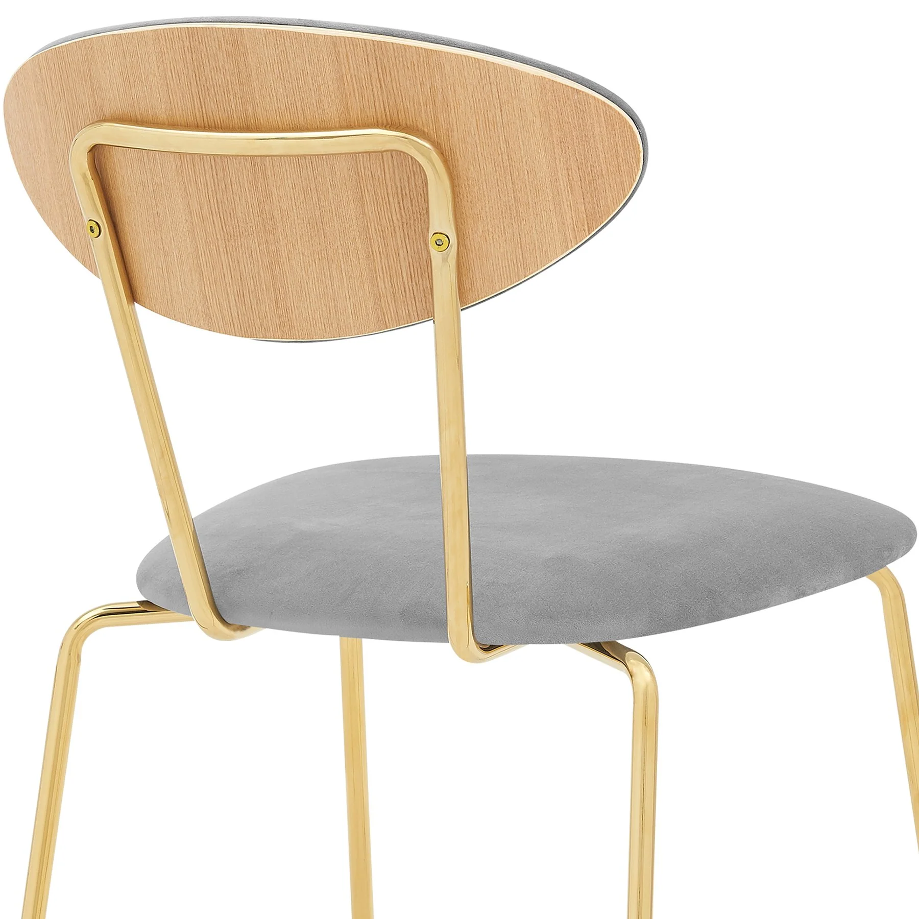 Oshen 26" Blue Faux Leather and Metal Counter Height Bar Stool - Image 8