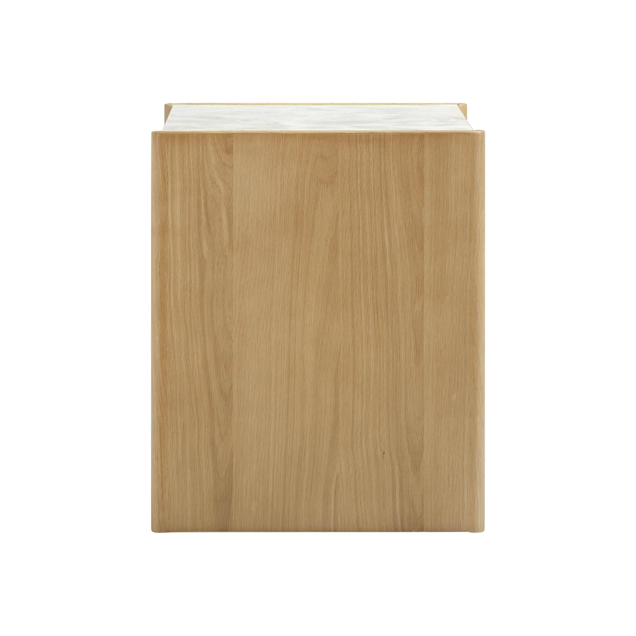 Paige Natural Oak 2-Drawer Nightstand - Image 4