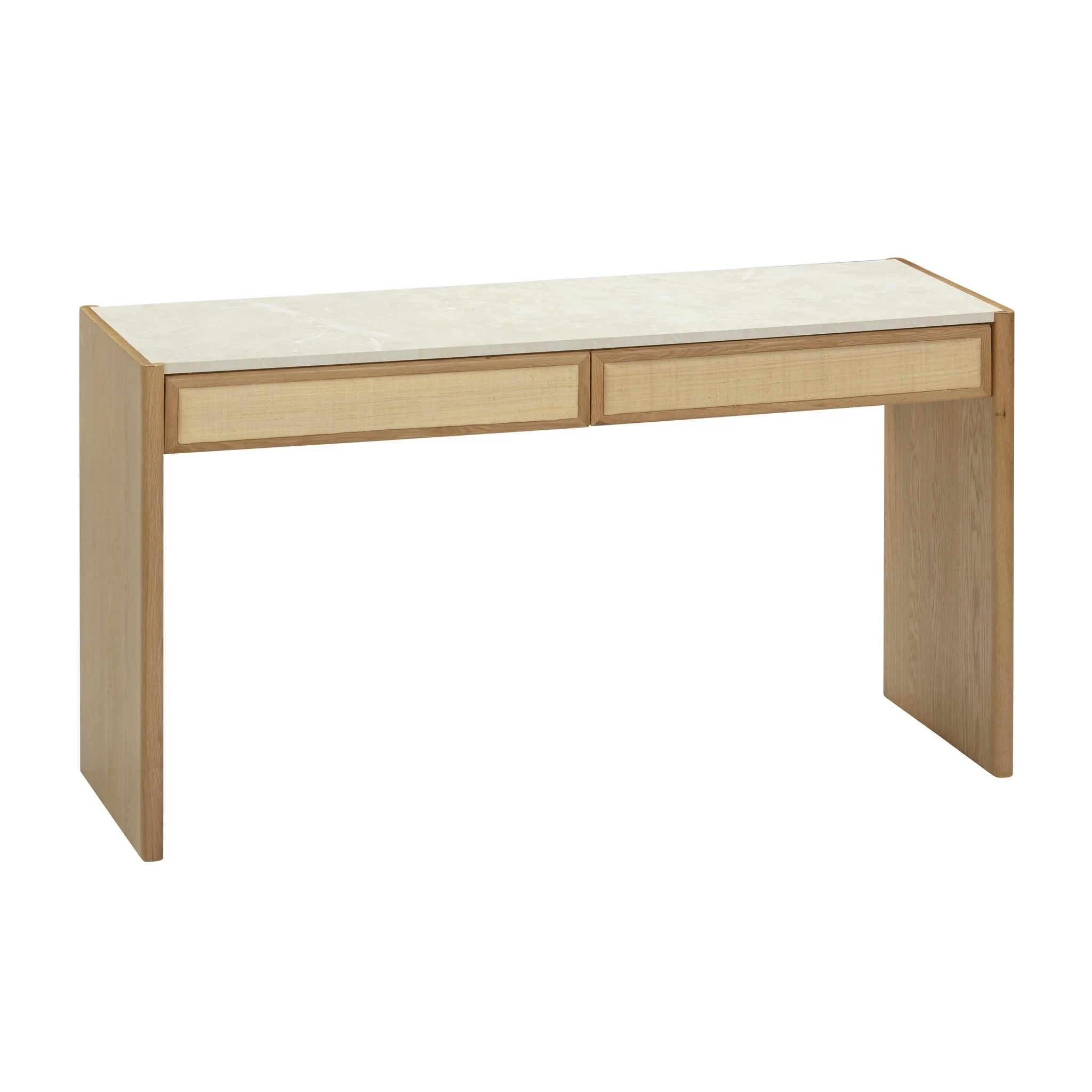 Paige Natural Oak Console/Desk - Image 2
