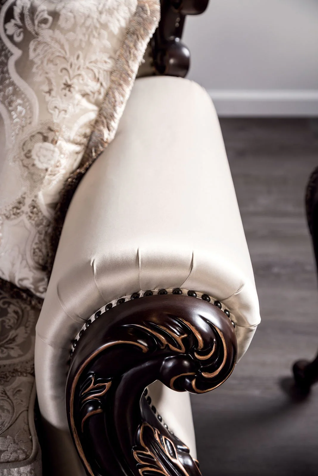 Palencia Chair, Dark Cherry/Beige - Image 6