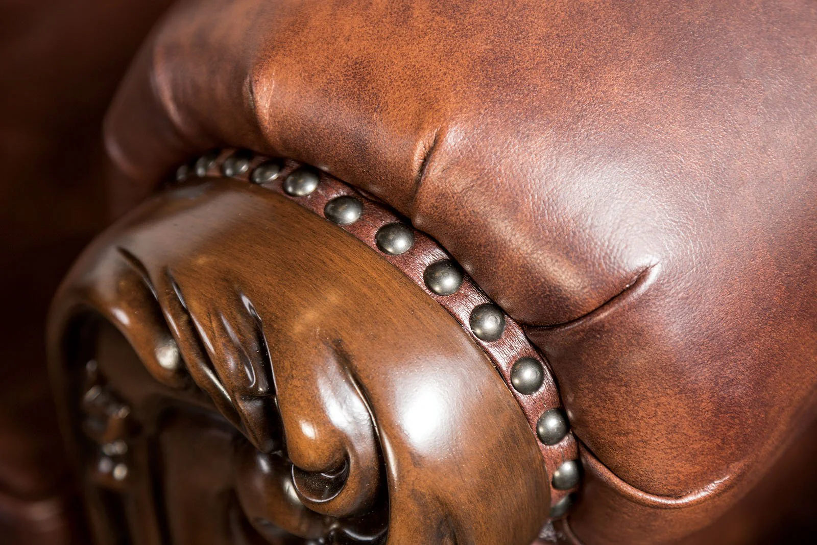 Palencia Chair, Dark Cherry/Light Brown - Image 5