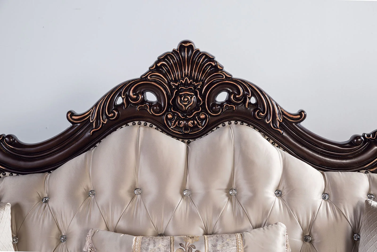 Palencia Loveseat, Dark Cherry/Beige - Image 7
