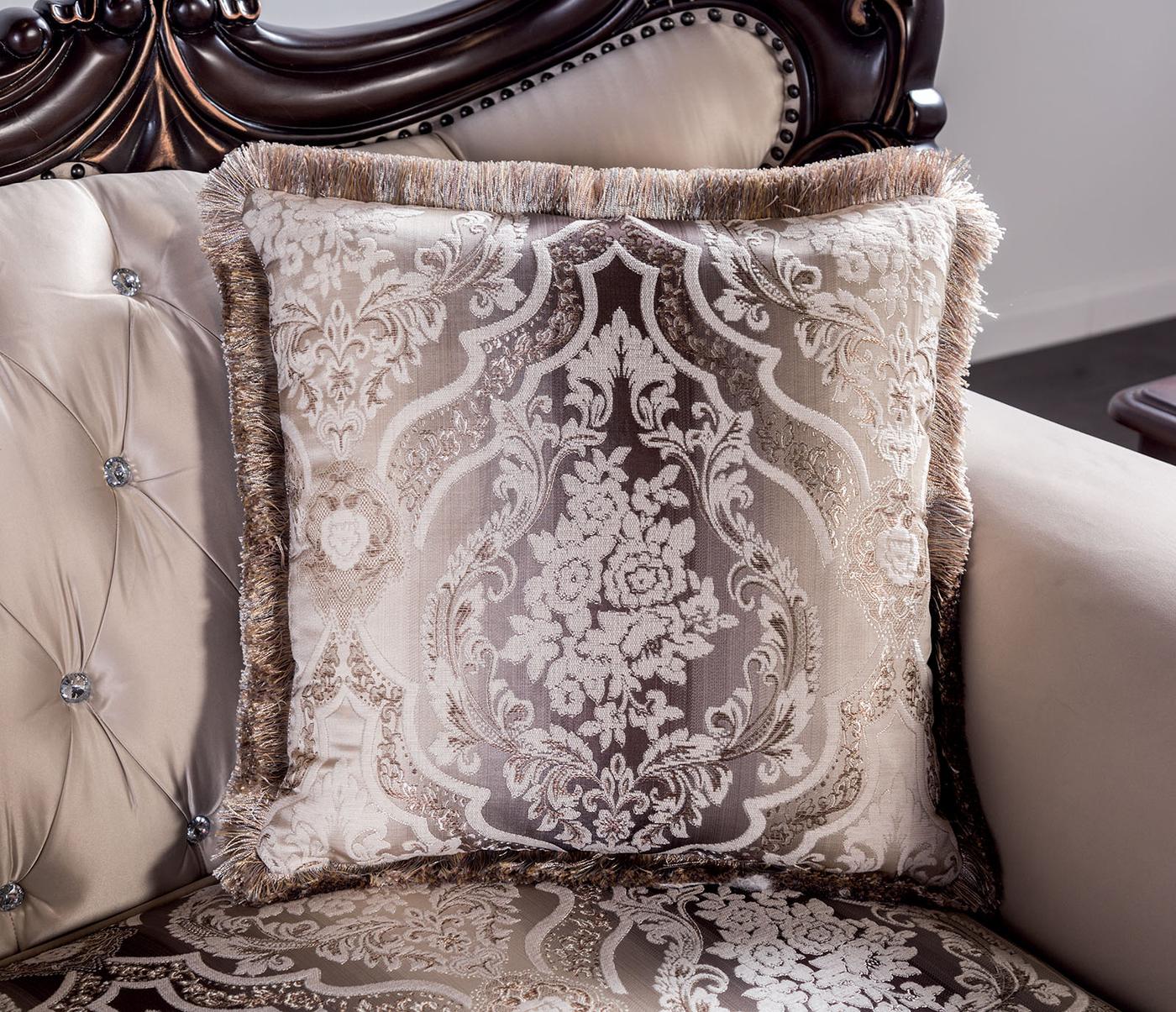 Palencia Sofa, Dark Cherry/Beige - Image 6