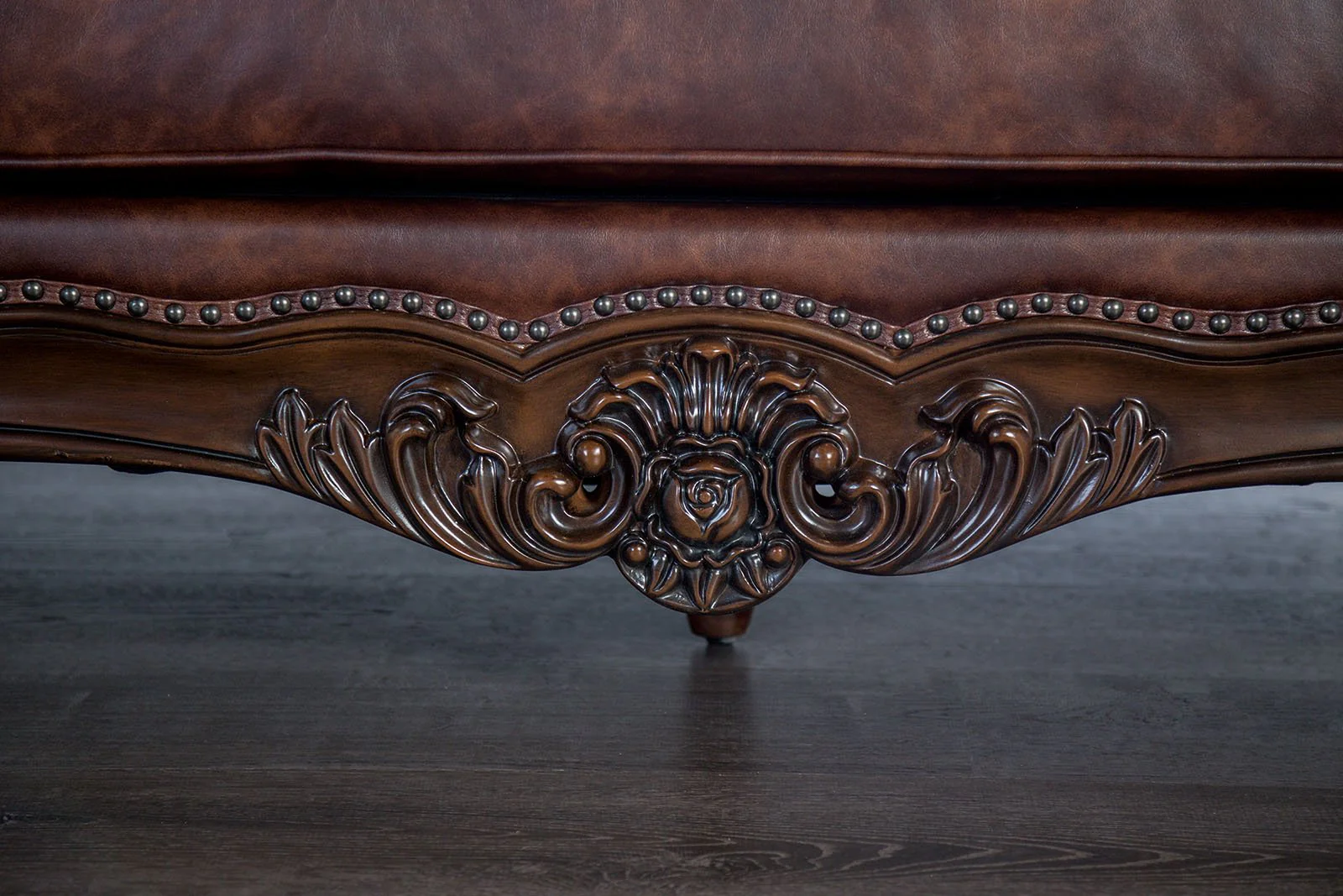 Palencia Sofa, Dark Cherry/Light Brown - Image 7