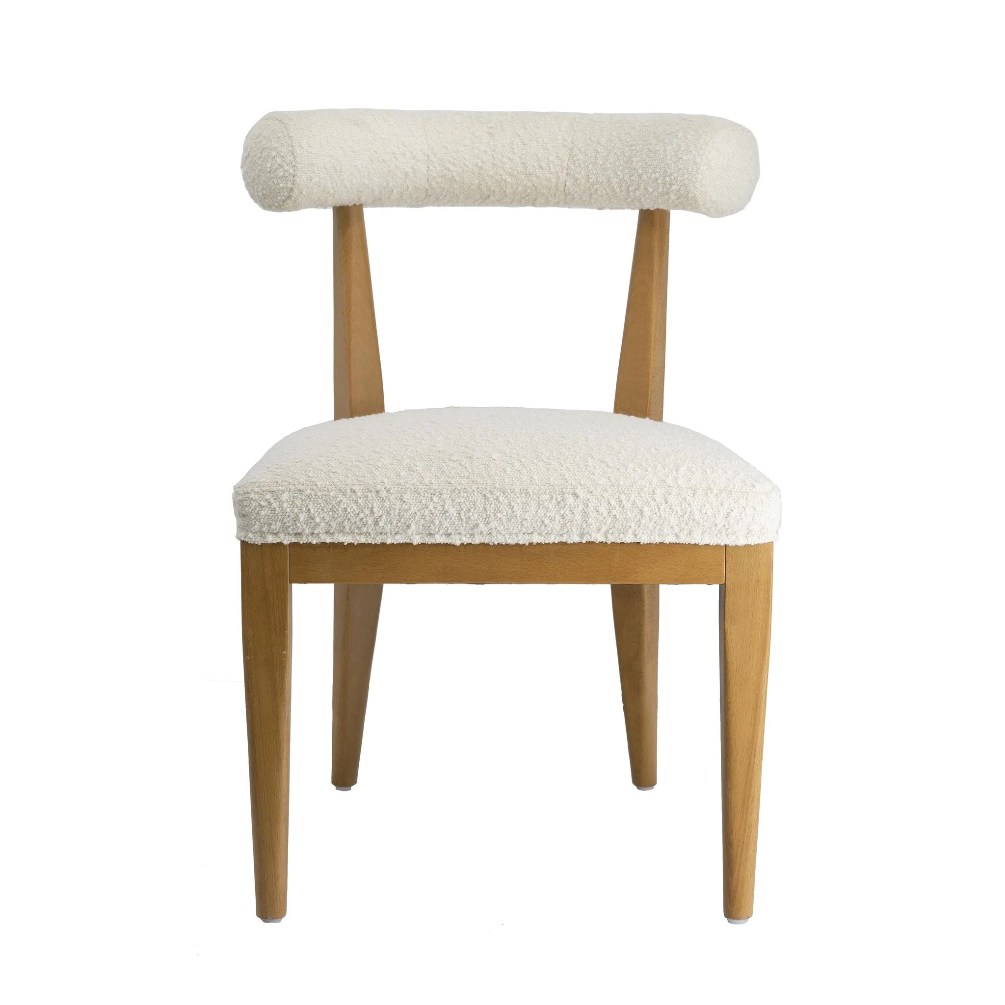 Palla Cream Performance Boucle Dining Chair - Image 3