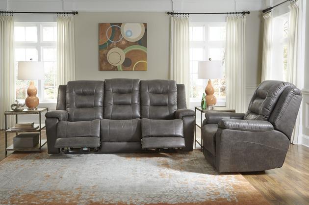 Palliser Furniture Leighton Leather Wallhugger Power Recliner w/ Headrest & Lumbar - Image 2