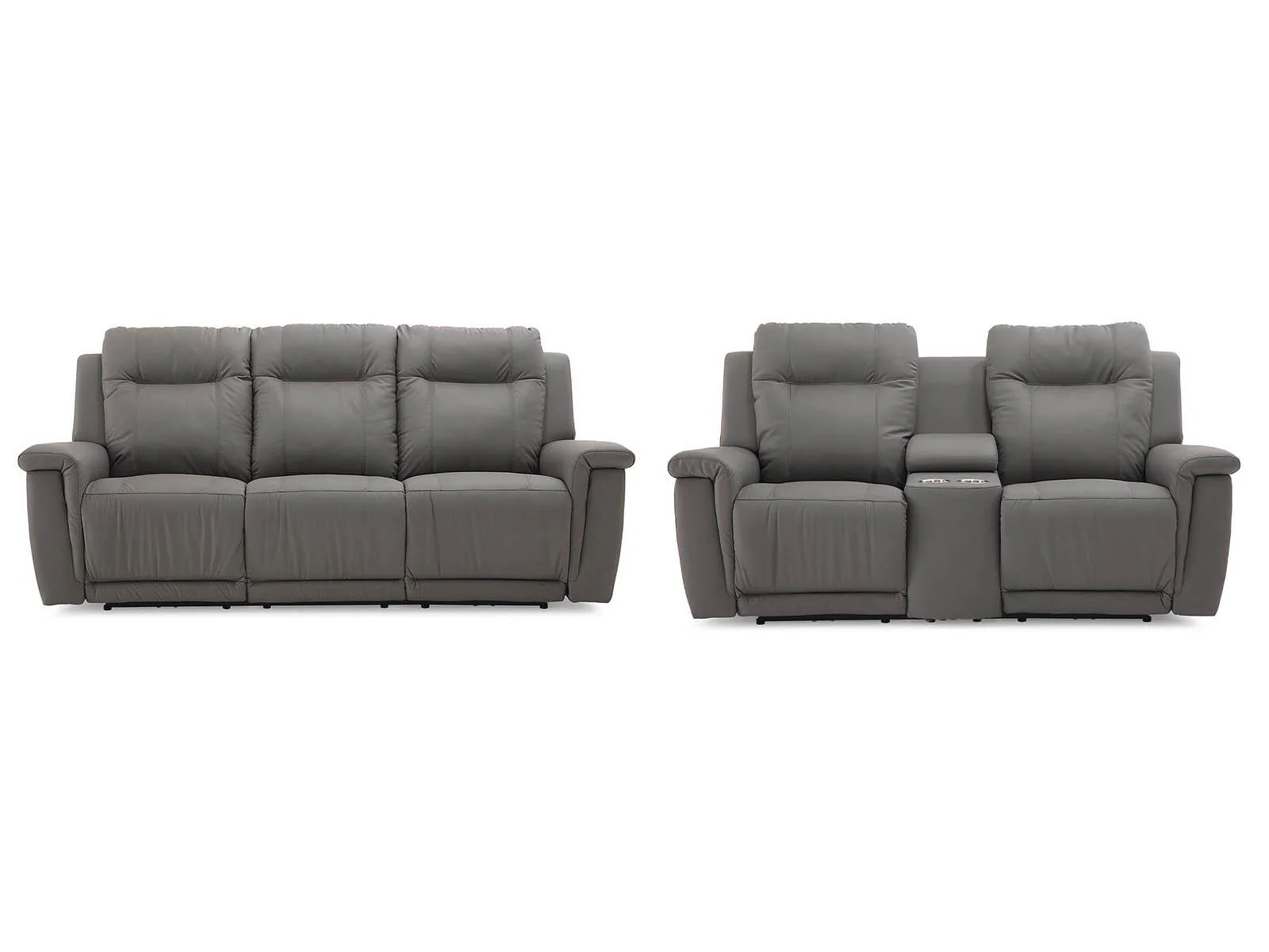 Palliser Riley Console Loveseat Power with Cupholder and Power Headrest - Image 2