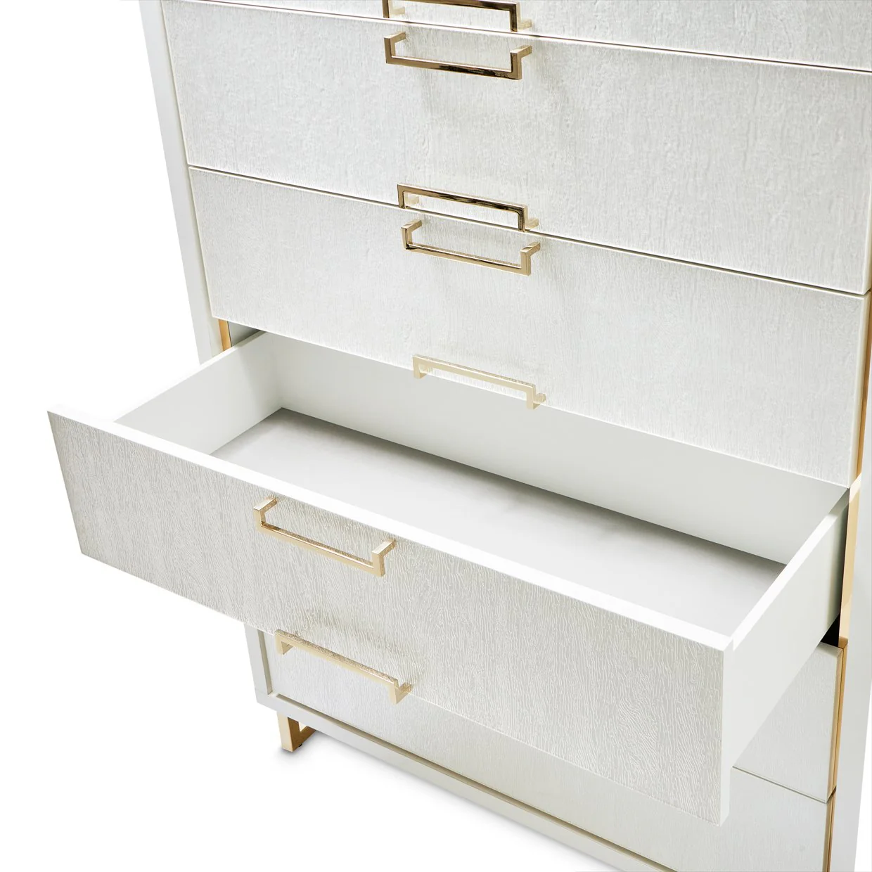 Palm Gate 6-Drawer Chest - Cloud White - Image 3