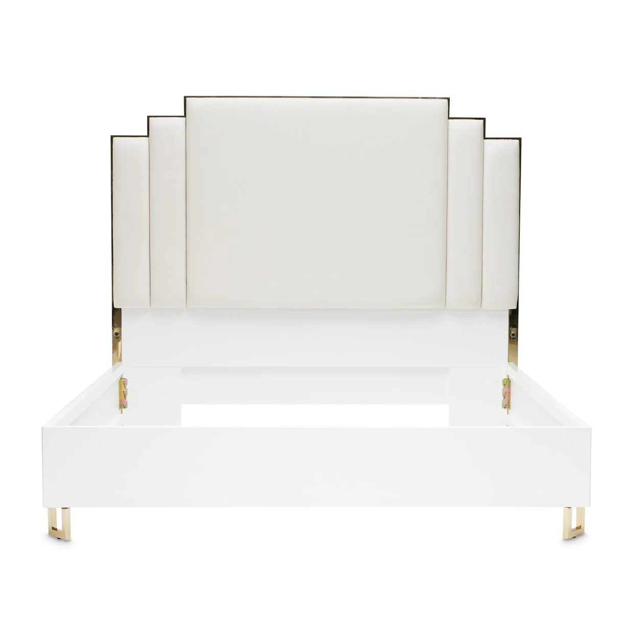 Palm Gate Eastern King Upholstered Bed - Cloud White - Image 3