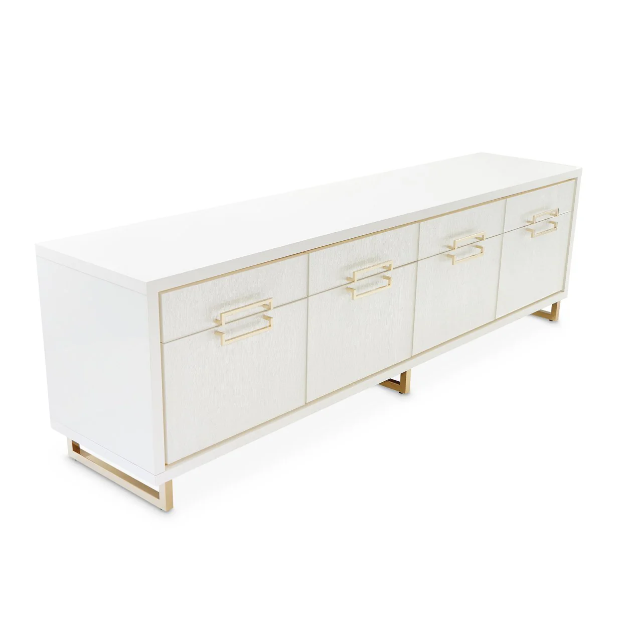 Palm Gate Media Cabinet - Cloud White - Image 15