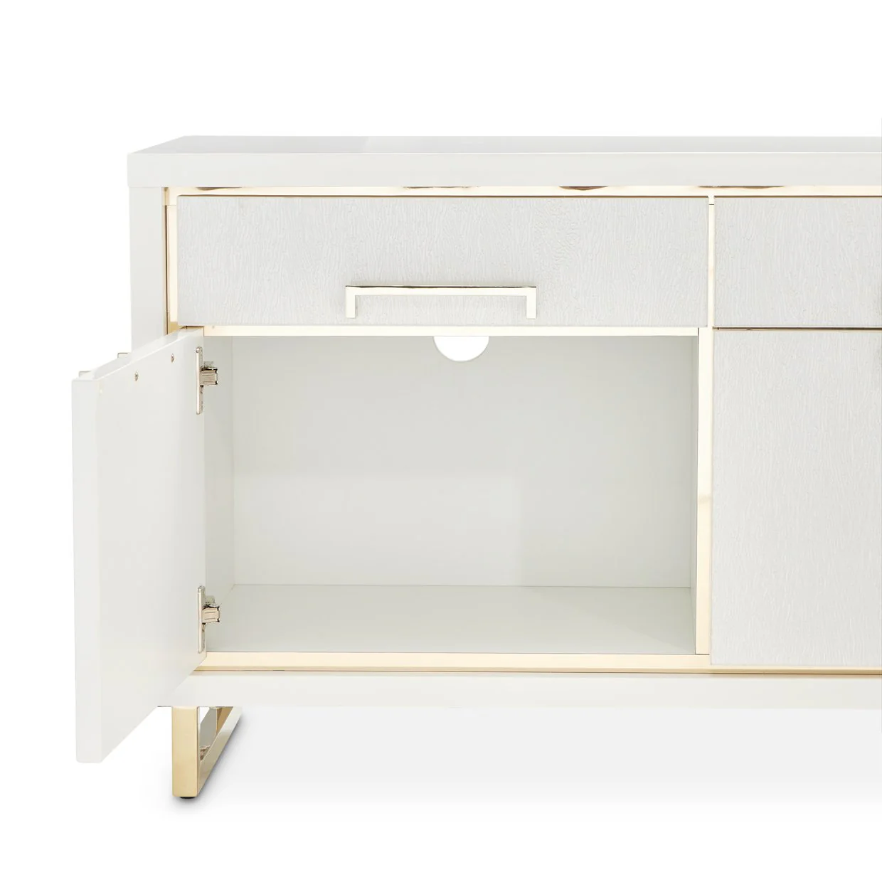 Palm Gate Media Cabinet - Cloud White - Image 6