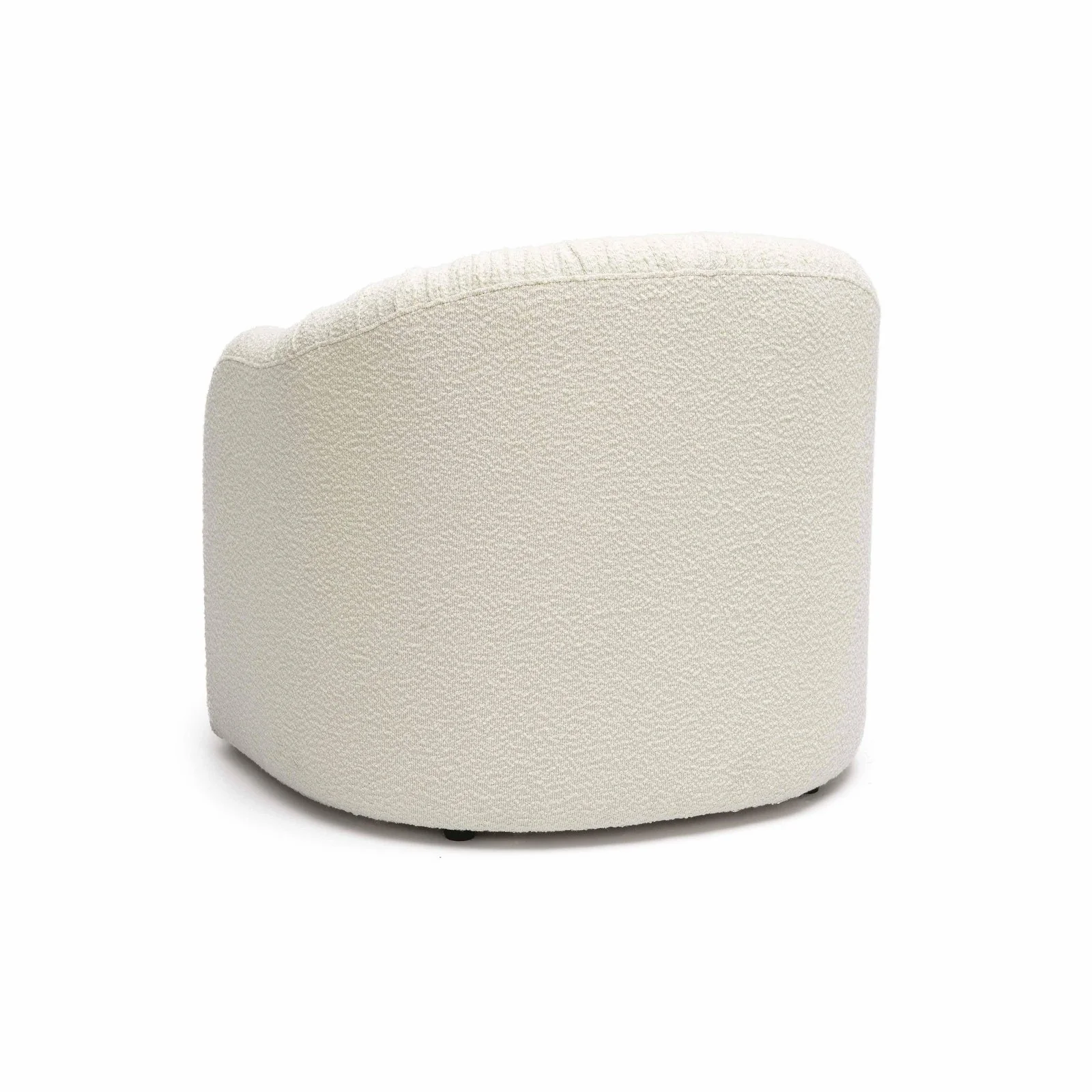 Pamela Cream Boucle Tassel Lounge Chair - Image 4