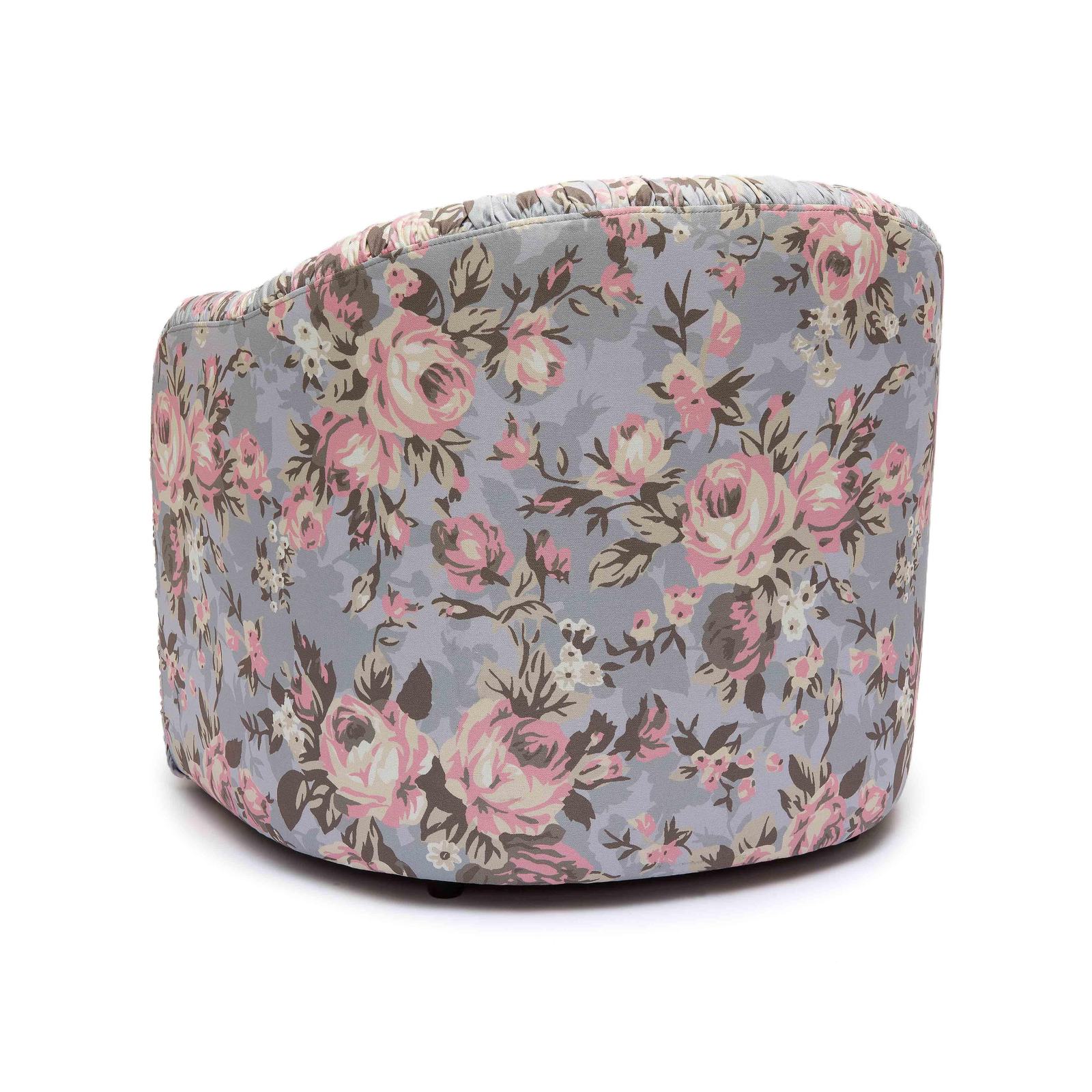 Pamela Spring Floral Print Tasseled Lounge Chair - Image 4