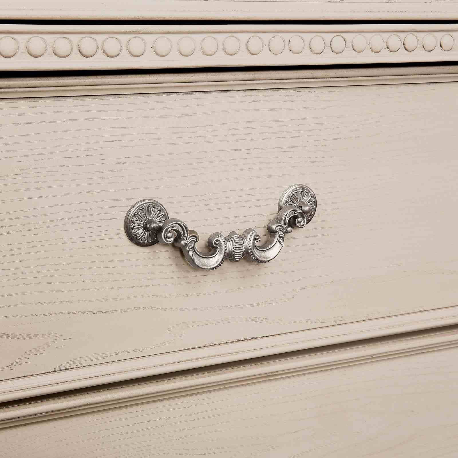 Pamphilos Cal.King Bed, Antique White - Image 5
