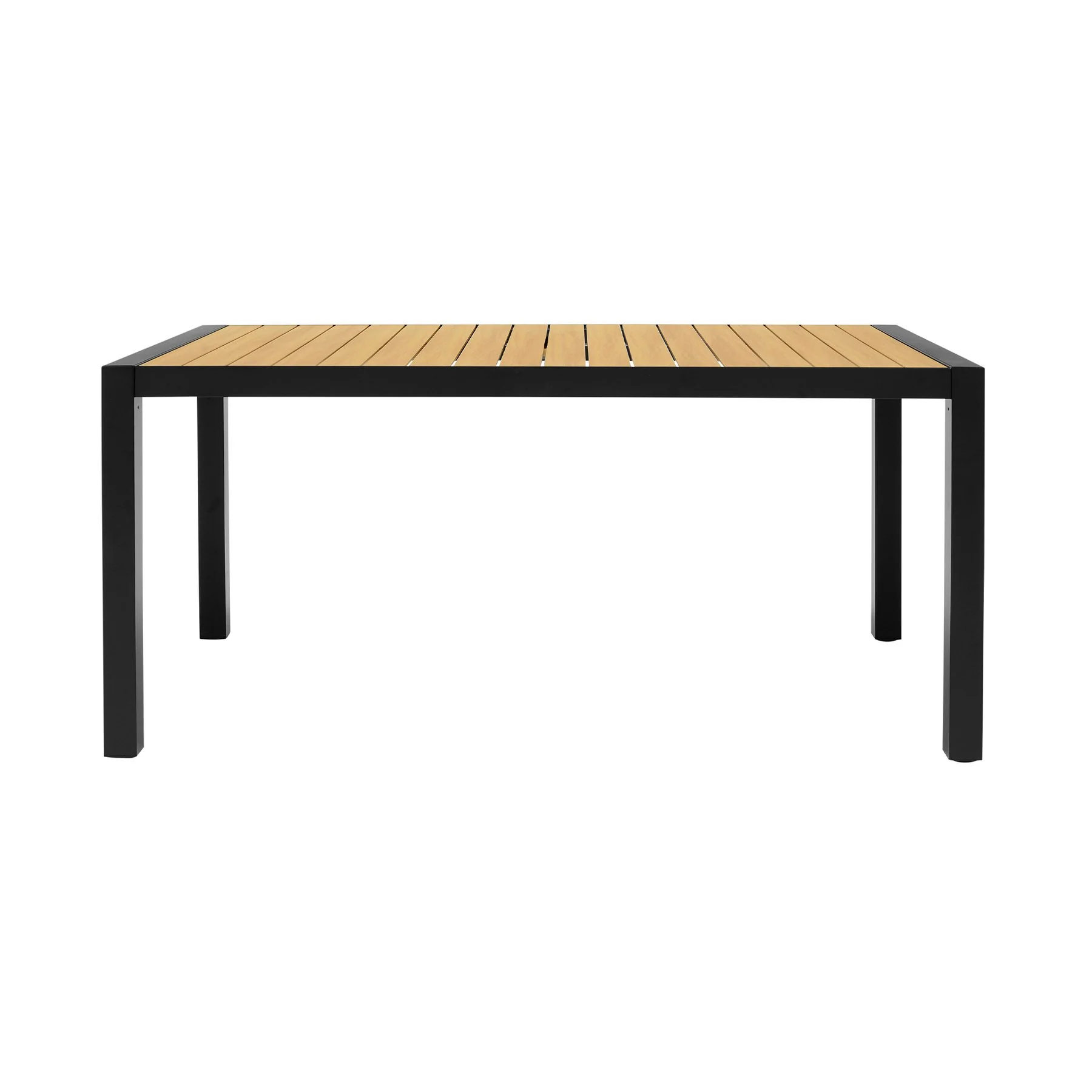 Panama Outdoor 5 Piece Black Aluminum Dining Set - Image 4