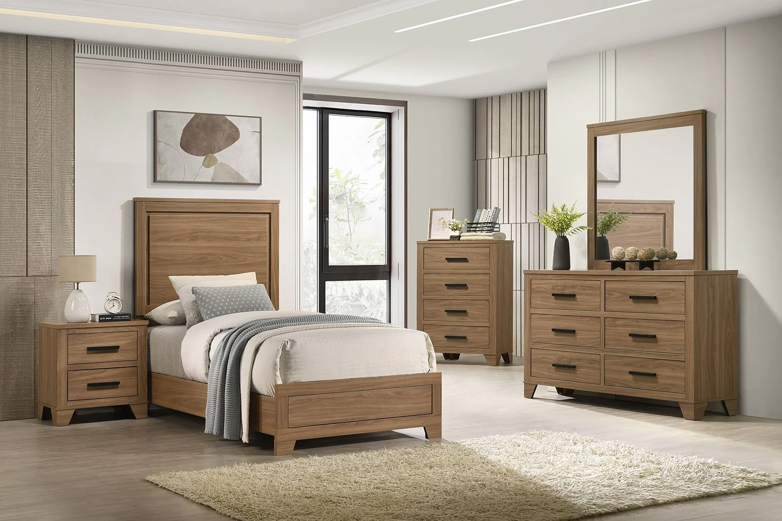 Panelli 4 Pc. Twin Bedroom Set - Image 2