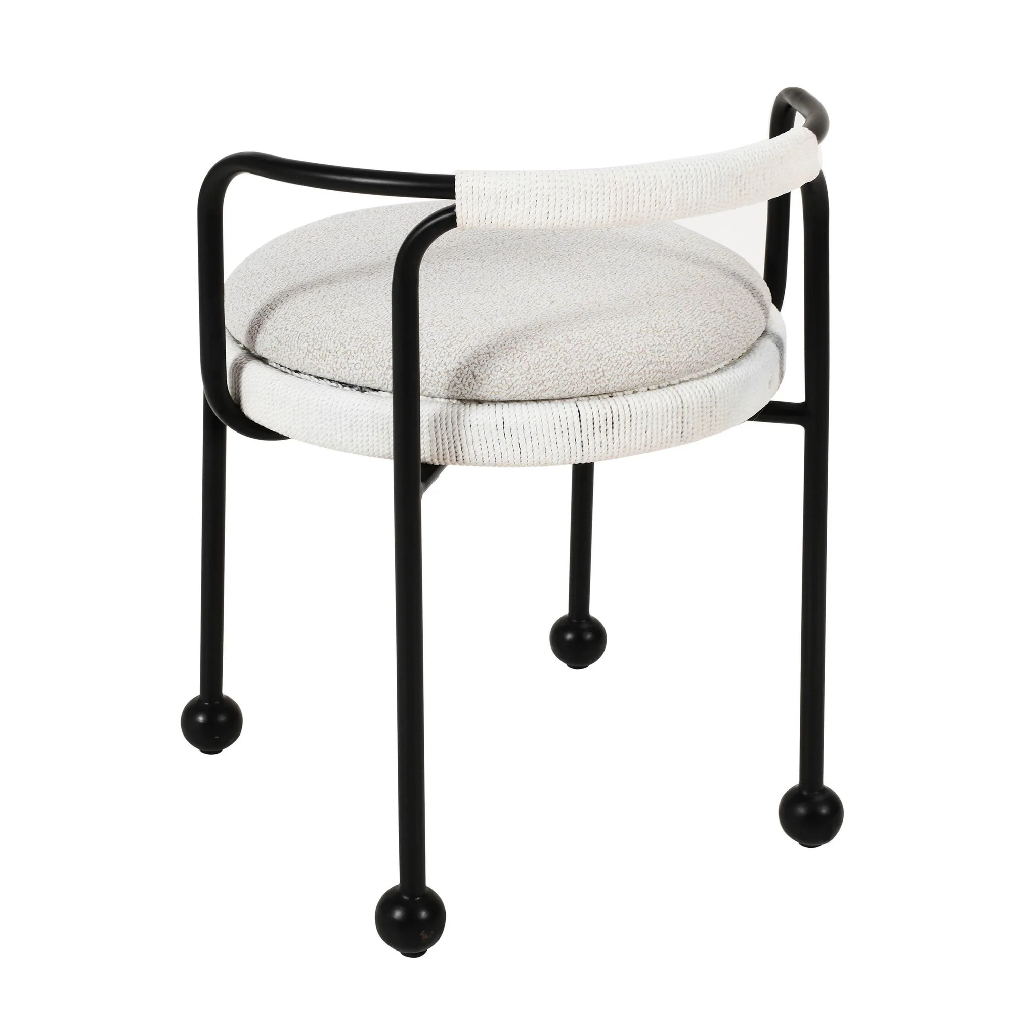 Pansy Cream Outdoor Dining Chair - Image 5
