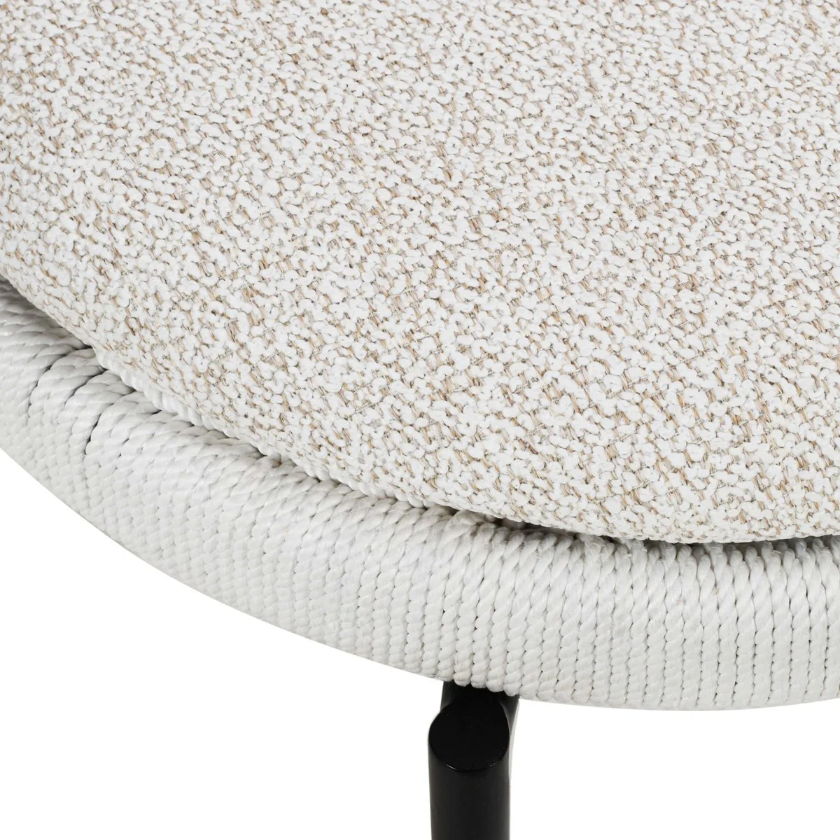 Pansy Cream Outdoor Dining Chair - Image 6