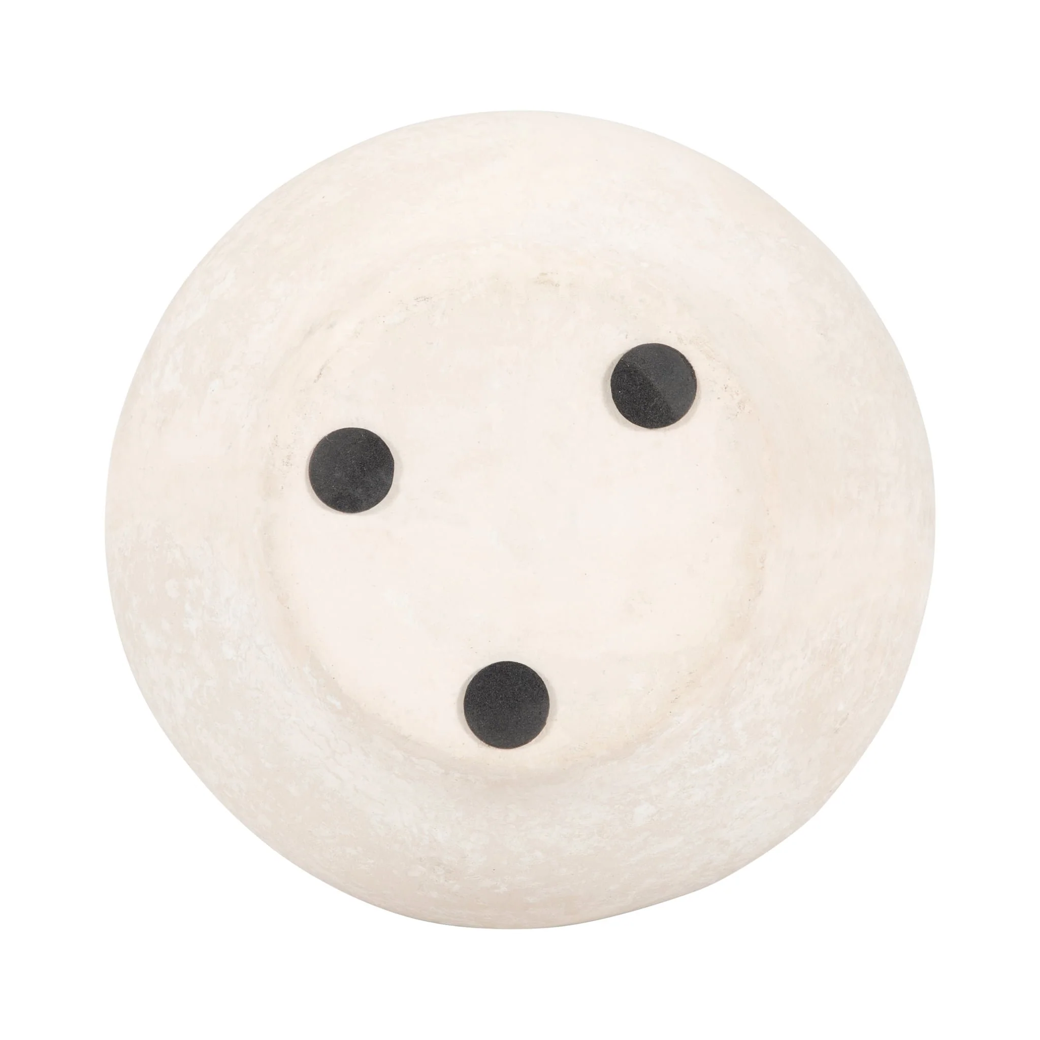 Paper Mache, 10" Eared Vase, Ivory - Image 8