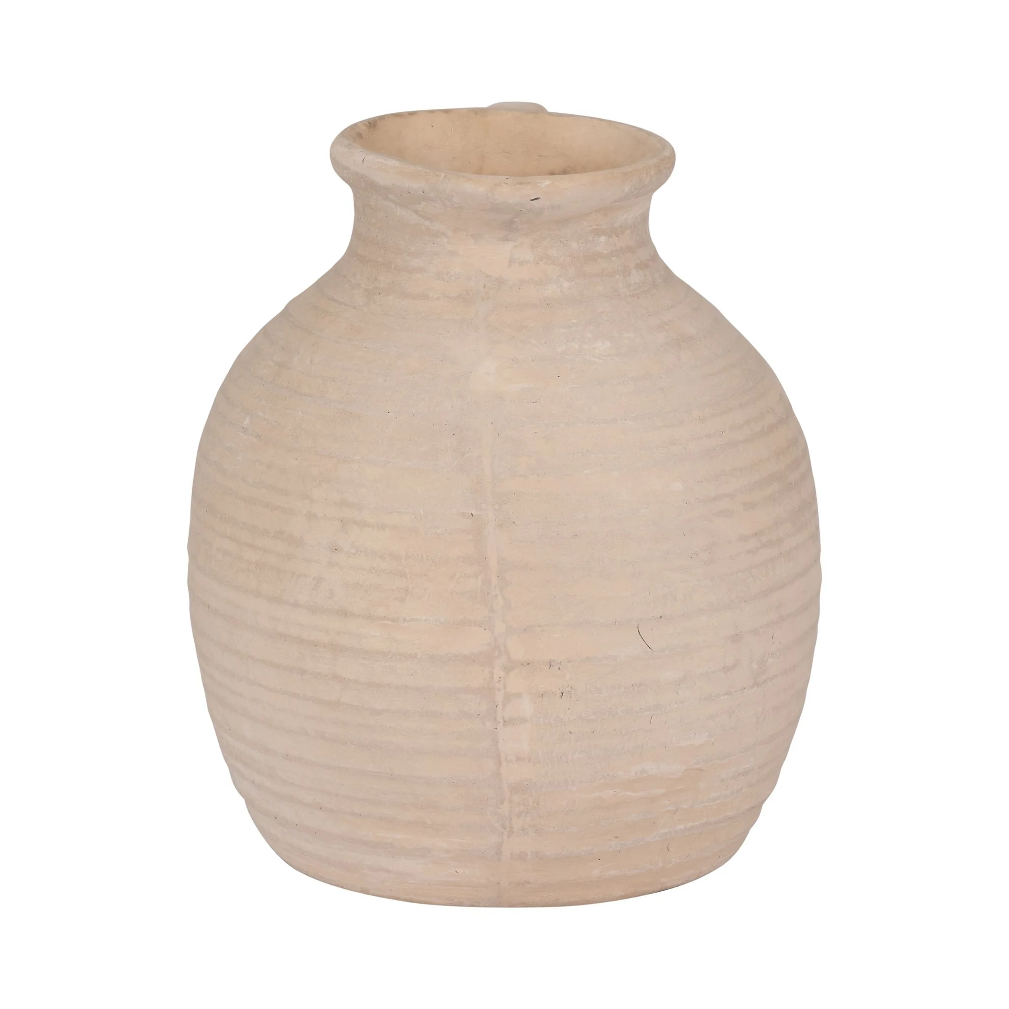 Paper Mache, 10" Pitcher, Ivory - Image 5