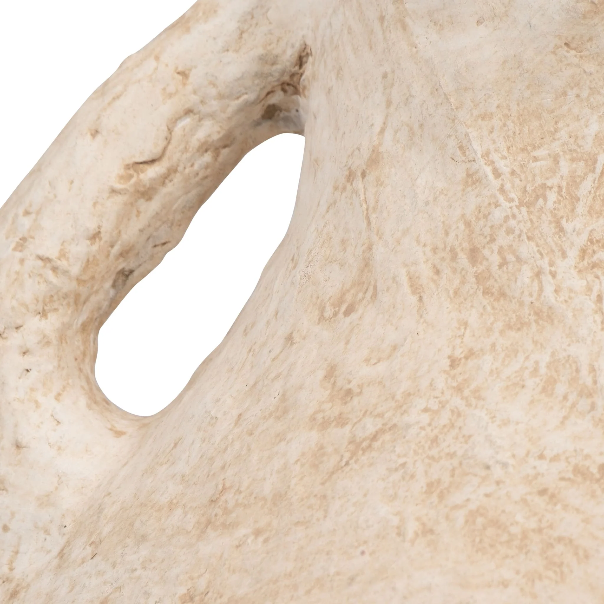 Paper Mache, 14" Vase With Handles, White - Image 5