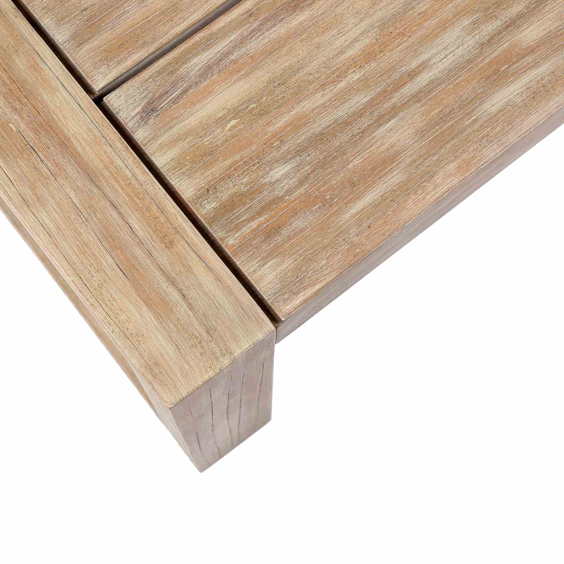 Paradise Outdoor Light Eucalyptus Wood Coffee Table - Image 5