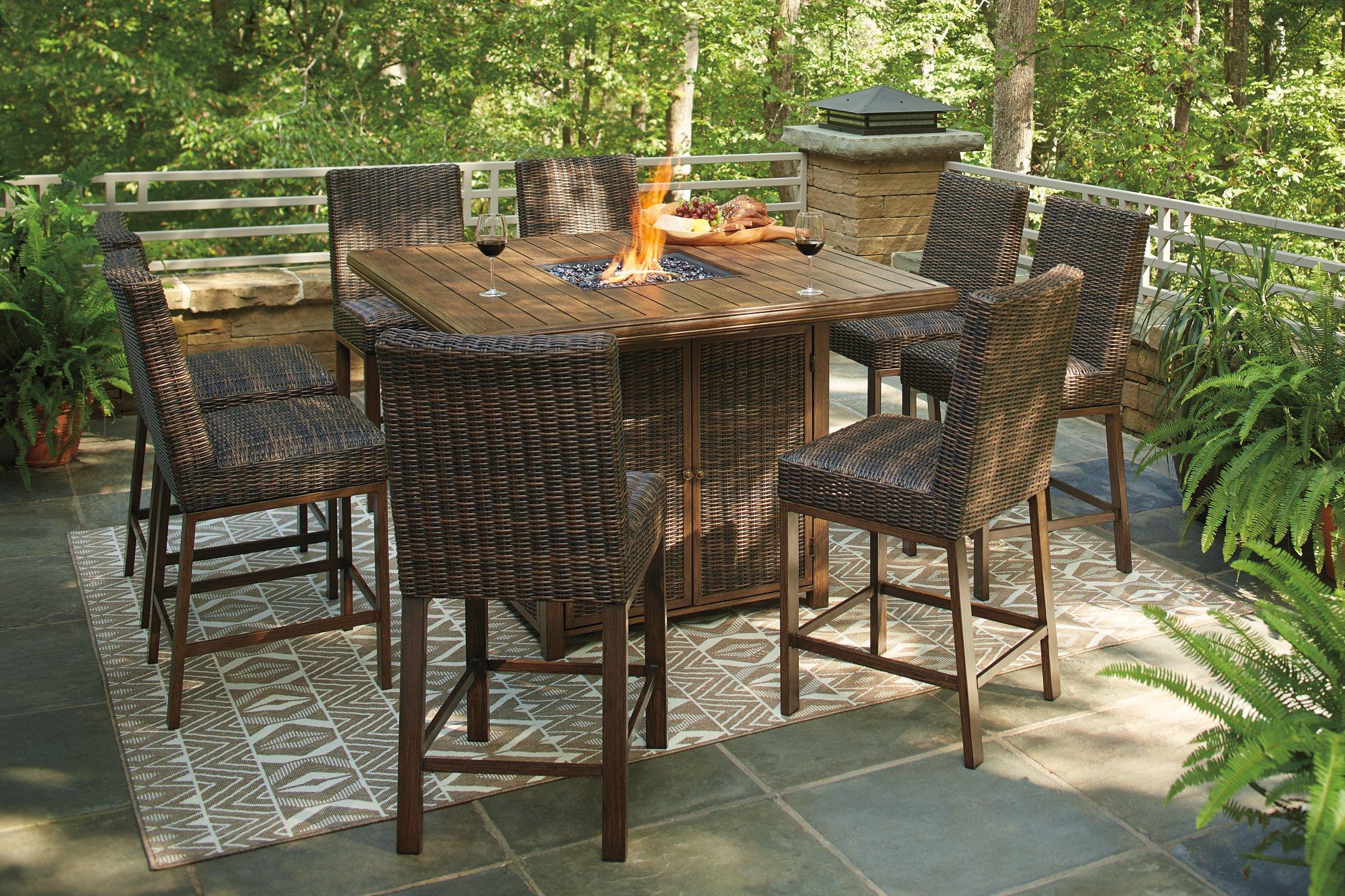 Paradise Trail Outdoor Bar Table Set - Image 18