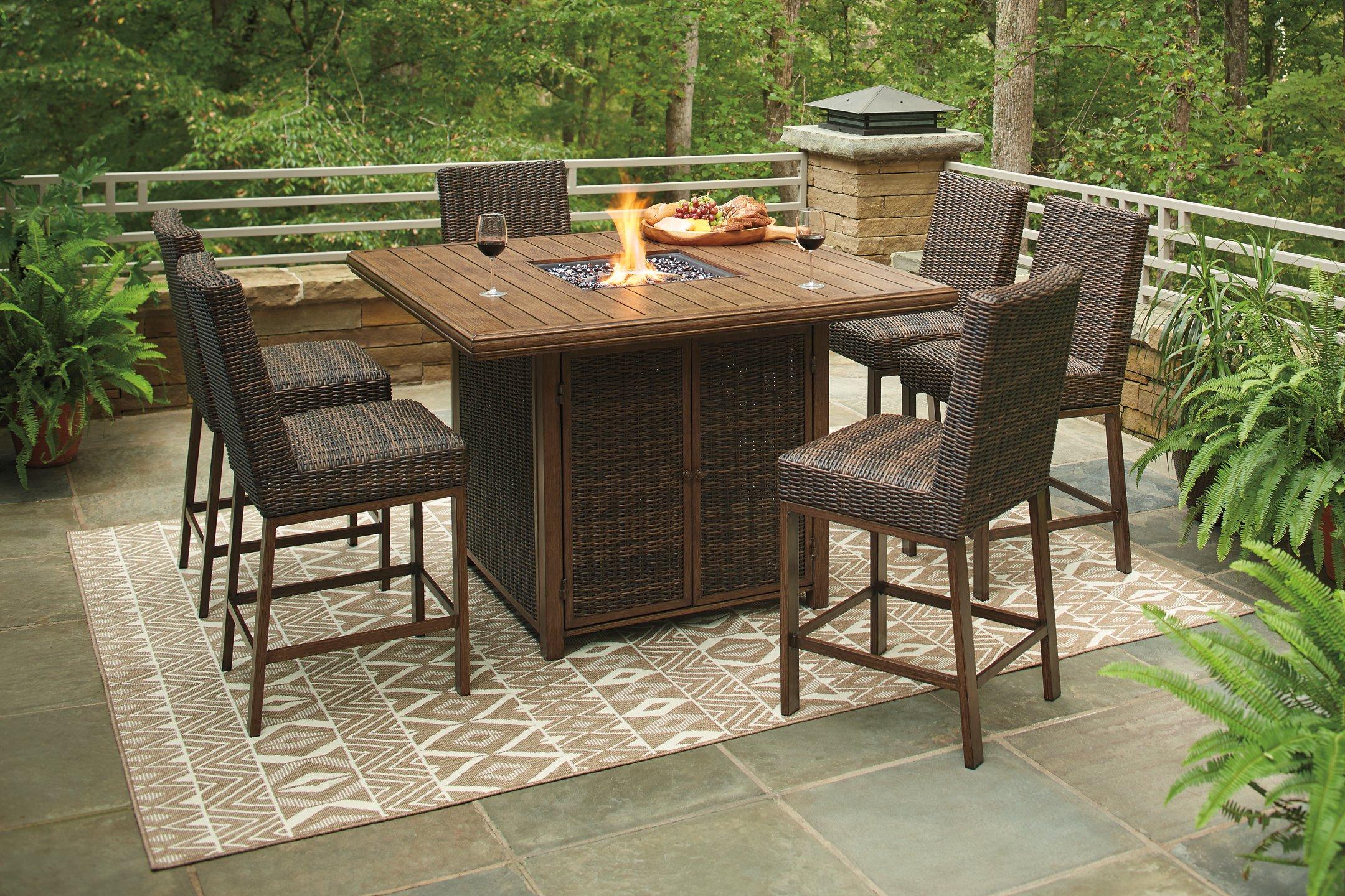 Paradise Trail Outdoor Bar Table Set - Image 3