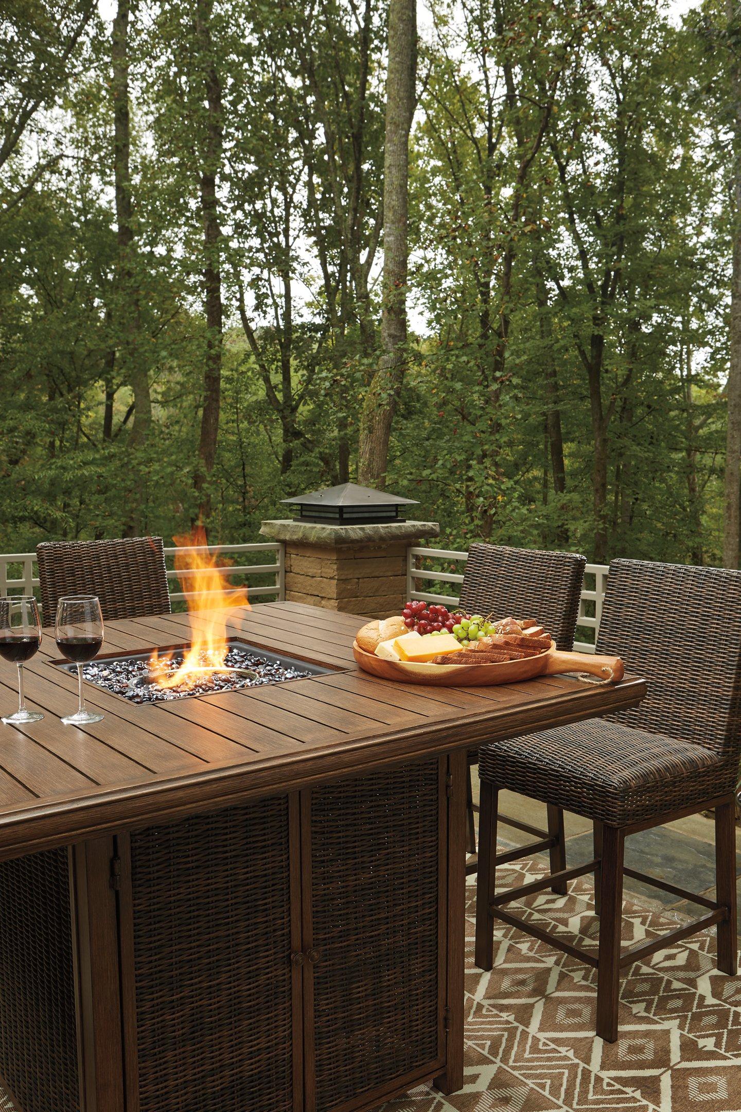 Paradise Trail Outdoor Bar Table Set - Image 7