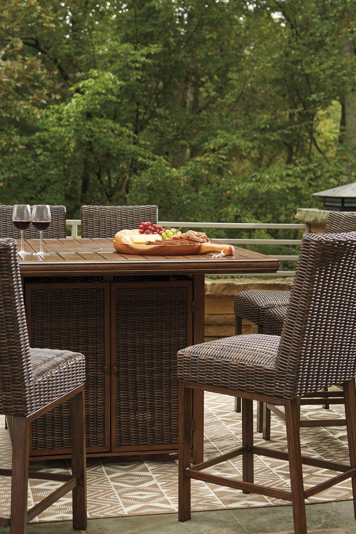 Paradise Trail Outdoor Bar Table Set - Image 8